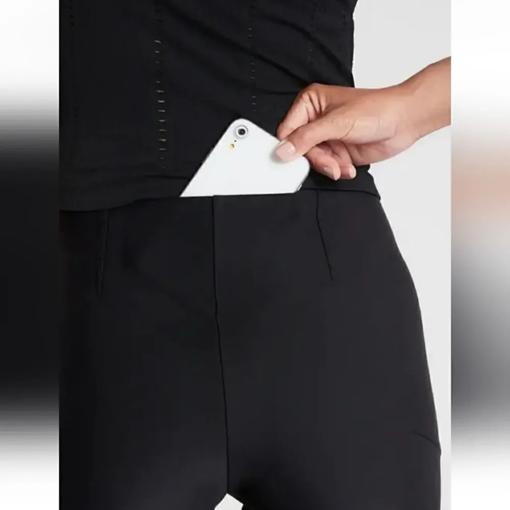 Athleta Interstellar Tight black w split leg size 2 - Picture 12 of 12